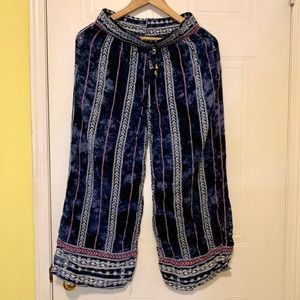 Boho Wide-Leg Pants